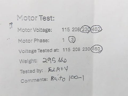 Boston Gear RFWA752100STB563 Gearmotor 100:1 Double Reduction 17rpm 1Hp 460V 56C