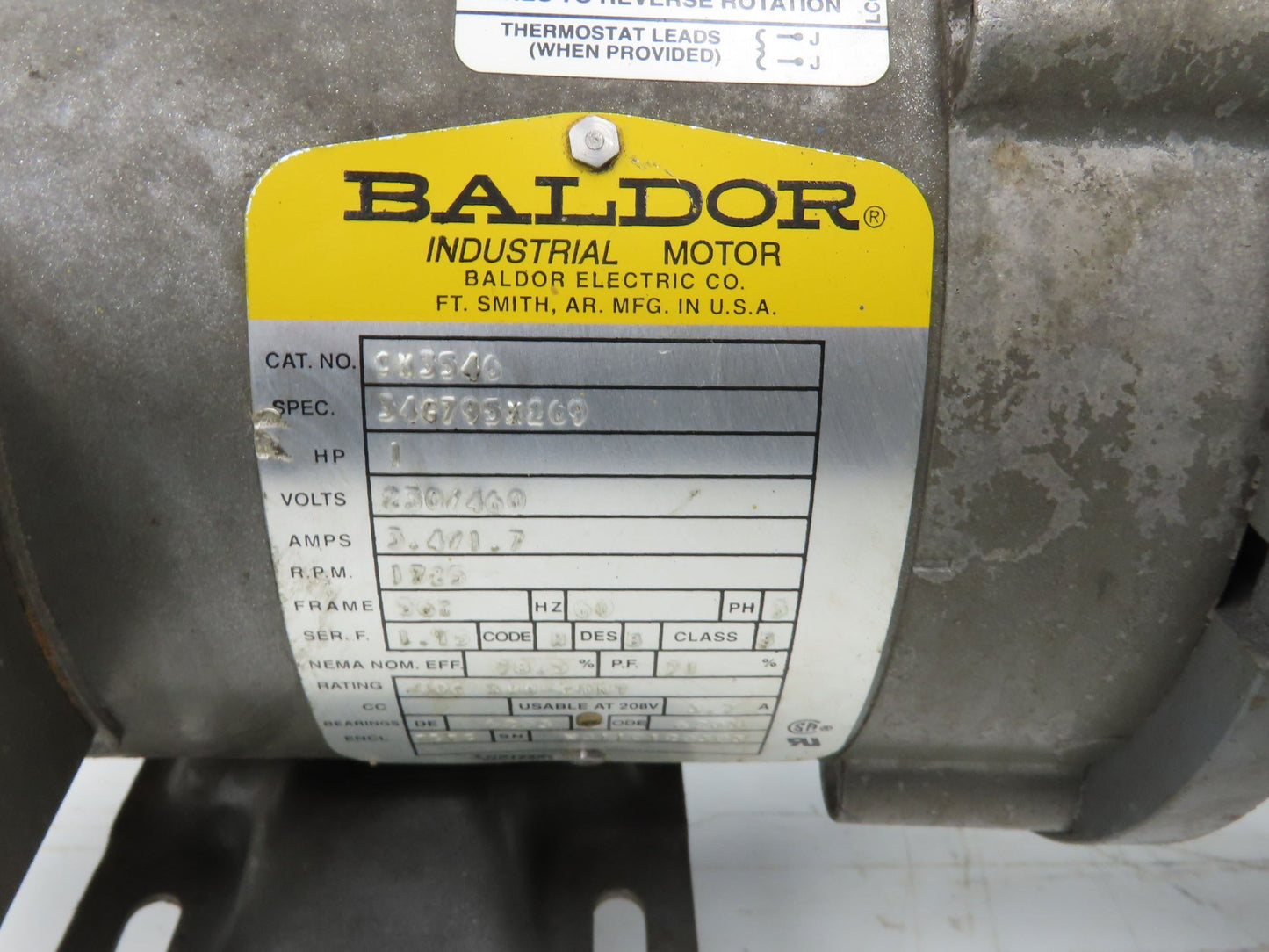 Boston Gear RFWA752100STB563 Gearmotor 100:1 Double Reduction 17rpm 1Hp 460V 56C