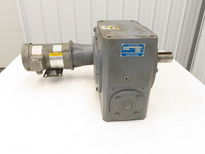 Boston Gear RFWA752100STB563 Gearmotor 100:1 Double Reduction 17rpm 1Hp 460V 56C