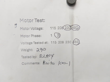 Boston Gear RFWA752-100 Gearmotor 100:1 Double Reduction 17rpm 1Hp 460V 3PH 56C