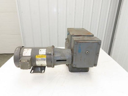 Boston Gear RFWA752-100 Gearmotor 100:1 Double Reduction 17rpm 1Hp 460V 3PH 56C