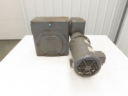 Boston Gear RFWA752-100 Gearmotor 100:1 Double Reduction 17rpm 1Hp 460V 3PH 56C