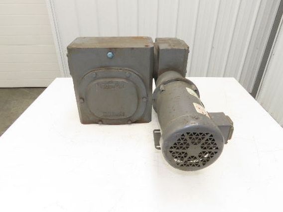 Boston Gear RFWA752-100 Gearmotor 100:1 Double Reduction 17rpm 1Hp 460V 3PH 56C