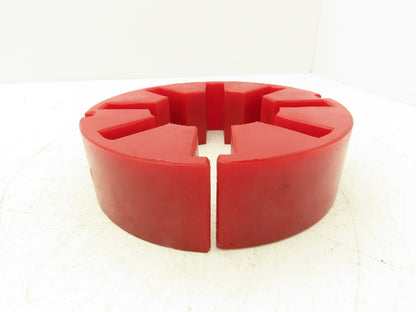 Atra-Flex A-5 Flexible Shaft Coupling 4" Bore Spider Insert Red Hi Temp