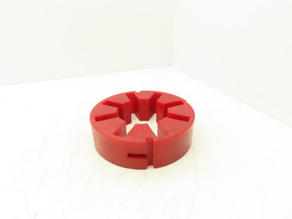 Atra-Flex A-5 Flexible Shaft Coupling 4" Bore Spider Insert Red Hi Temp