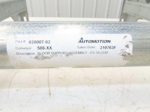 Automotion 18"W Conveyor Leg Stationary Floor Support 22" to 30"H Galvanized
