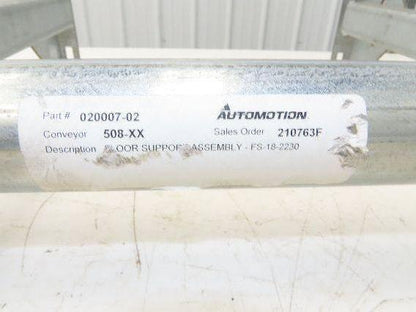 Automotion 18"W Conveyor Leg Stationary Floor Support 22" to 30"H Galvanized