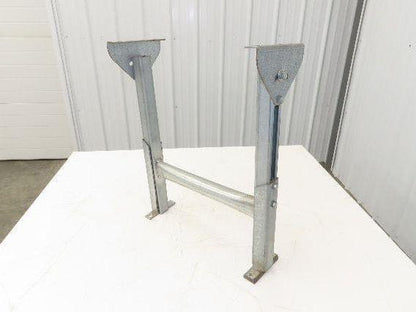 Automotion 18"W Conveyor Leg Stationary Floor Support 22" to 30"H Galvanized