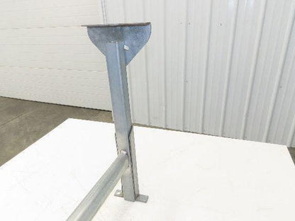 Automotion 18"W Conveyor Leg Stationary Floor Support 22" to 30"H Galvanized