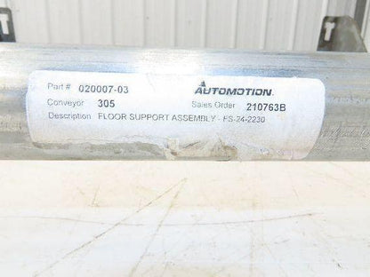Automotion 24"W Conveyor Leg Stationary Floor Support 22" to 30"H Galvanized