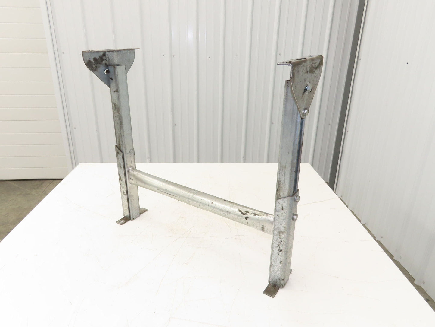 Automotion 24"W Conveyor Leg Stationary Floor Support 22" to 30"H Galvanized