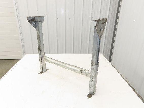 Automotion 24"W Conveyor Leg Stationary Floor Support 22" to 30"H Galvanized