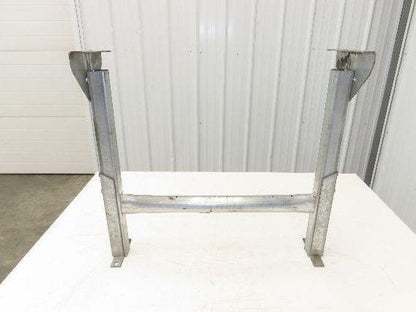 Automotion 24"W Conveyor Leg Stationary Floor Support 22" to 30"H Galvanized