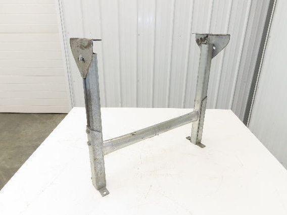 Automotion 24"W Conveyor Leg Stationary Floor Support 22" to 30"H Galvanized