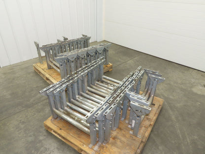 Automotion 24"W Conveyor Leg Stationary Floor Support 16" to 24"H Galvanized