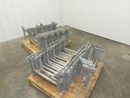 Automotion 24"W Conveyor Leg Stationary Floor Support 16" to 24"H Galvanized