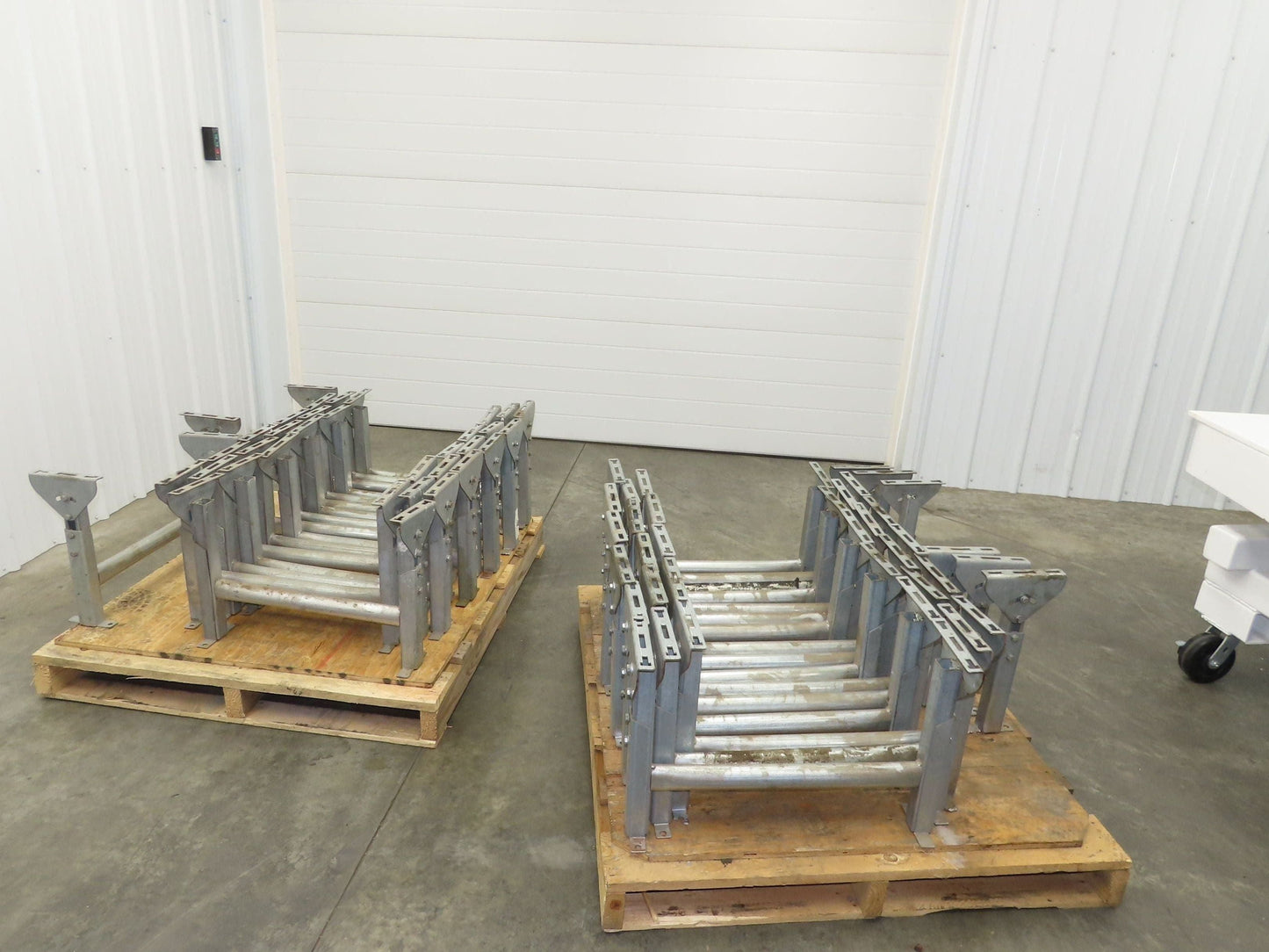 Automotion 24"W Conveyor Leg Stationary Floor Support 16" to 24"H Galvanized