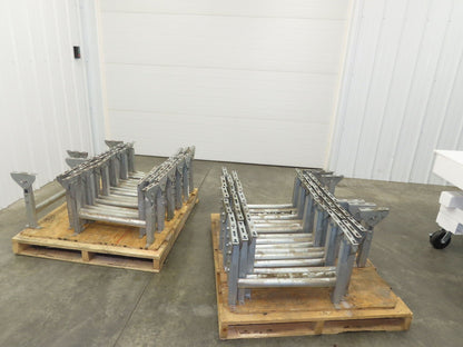 Automotion 24"W Conveyor Leg Stationary Floor Support 16" to 24"H Galvanized