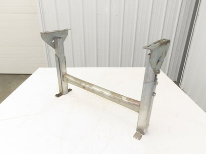 Automotion 24"W Conveyor Leg Stationary Floor Support 16" to 24"H Galvanized