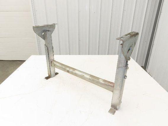 Automotion 24"W Conveyor Leg Stationary Floor Support 16" to 24"H Galvanized