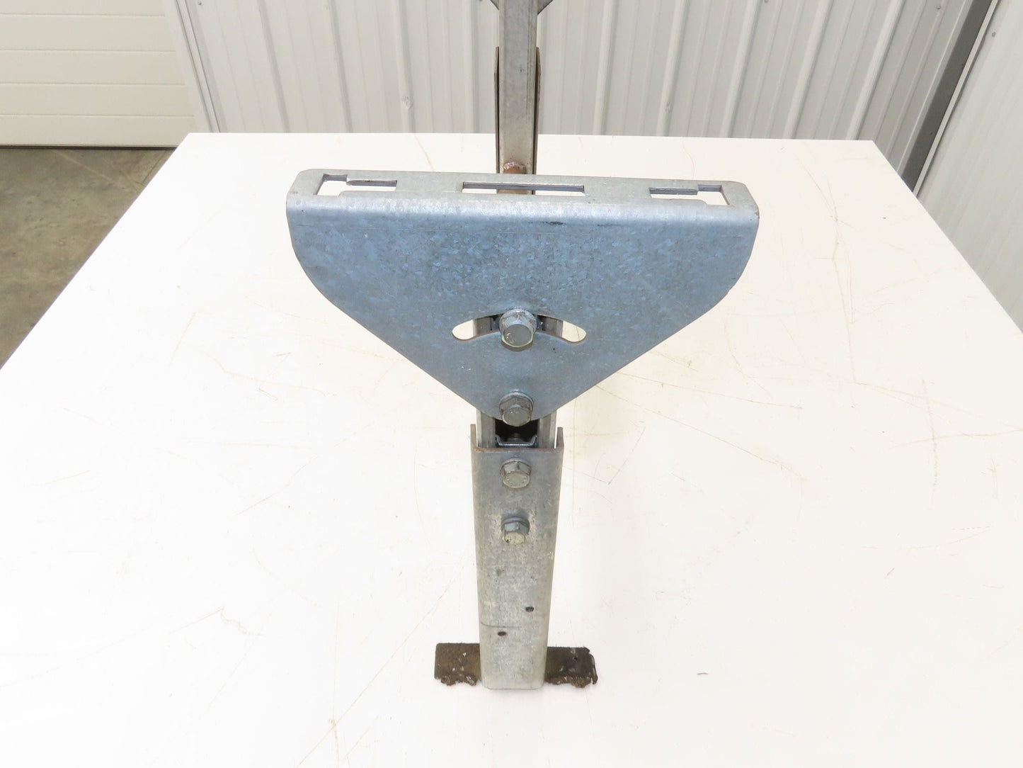 Automotion 24"W Conveyor Leg Stationary Floor Support 16" to 24"H Galvanized