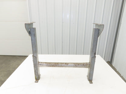 Automotion 23"W Conveyor Leg Stationary Floor Support 22" to 30"H Galvanized