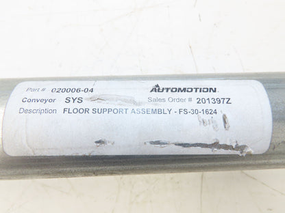 Automotion 30"W Conveyor Leg Stationary Floor Support 16" to 24"H Galvanized