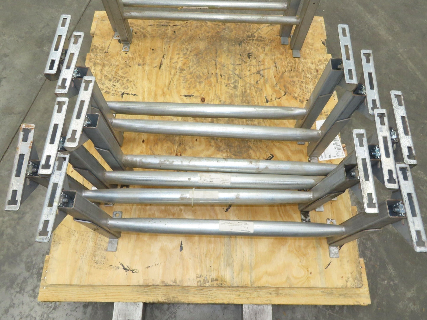 Automotion 30"W Conveyor Leg Stationary Floor Support 16" to 24"H Galvanized