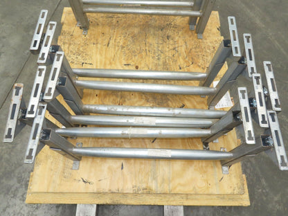 Automotion 30"W Conveyor Leg Stationary Floor Support 16" to 24"H Galvanized