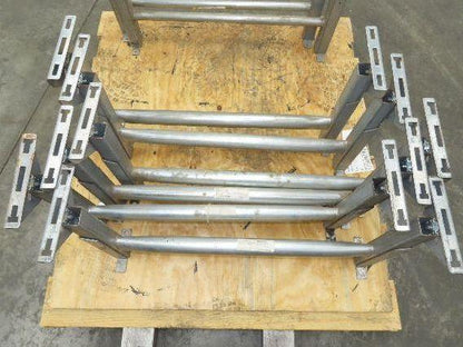 Automotion 30"W Conveyor Leg Stationary Floor Support 16" to 24"H Galvanized