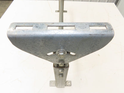 Automotion 30"W Conveyor Leg Stationary Floor Support 16" to 24"H Galvanized