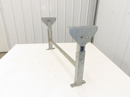 Automotion 30"W Conveyor Leg Stationary Floor Support 16" to 24"H Galvanized