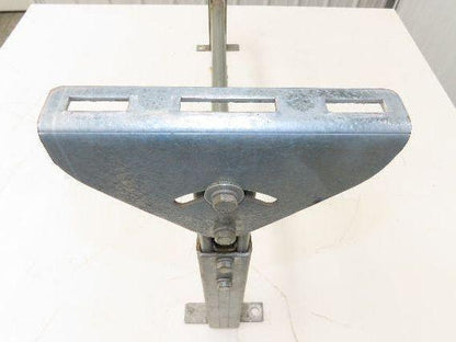 Automotion 30"W Conveyor Leg Stationary Floor Support 16" to 24"H Galvanized