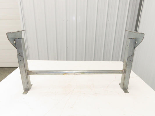 Automotion 30"W Conveyor Leg Stationary Floor Support 16" to 24"H Galvanized