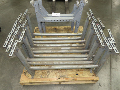 Automotion 36"W Conveyor Leg Stationary Floor Support 22" to 30"H Galvanized