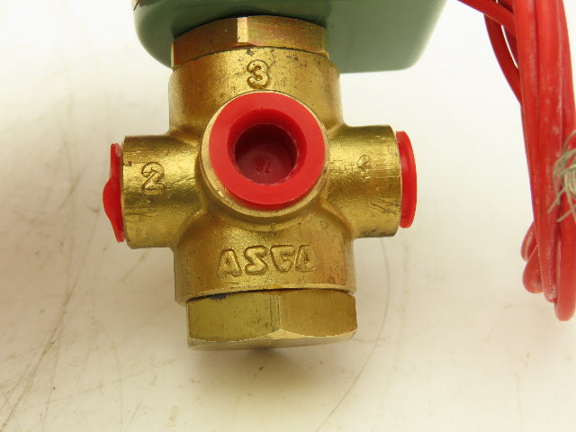 Asco Redhat 8320A023 Solenoid Valve 3-Way 40 PSI 1/4 NPT NC 120V T811803