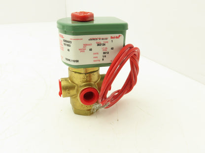 Asco Redhat 8320A023 Solenoid Valve 3-Way 40 PSI 1/4 NPT NC 120V T811803