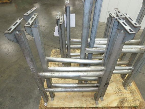 Automotion 24"W Conveyor Leg Stationary Floor Support 36" to 44"H Galvanized