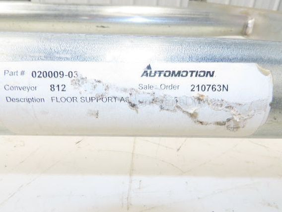 Automotion 24"W Conveyor Leg Stationary Floor Support 36" to 44"H Galvanized