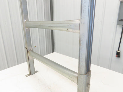 Automotion 24"W Conveyor Leg Stationary Floor Support 36" to 44"H Galvanized