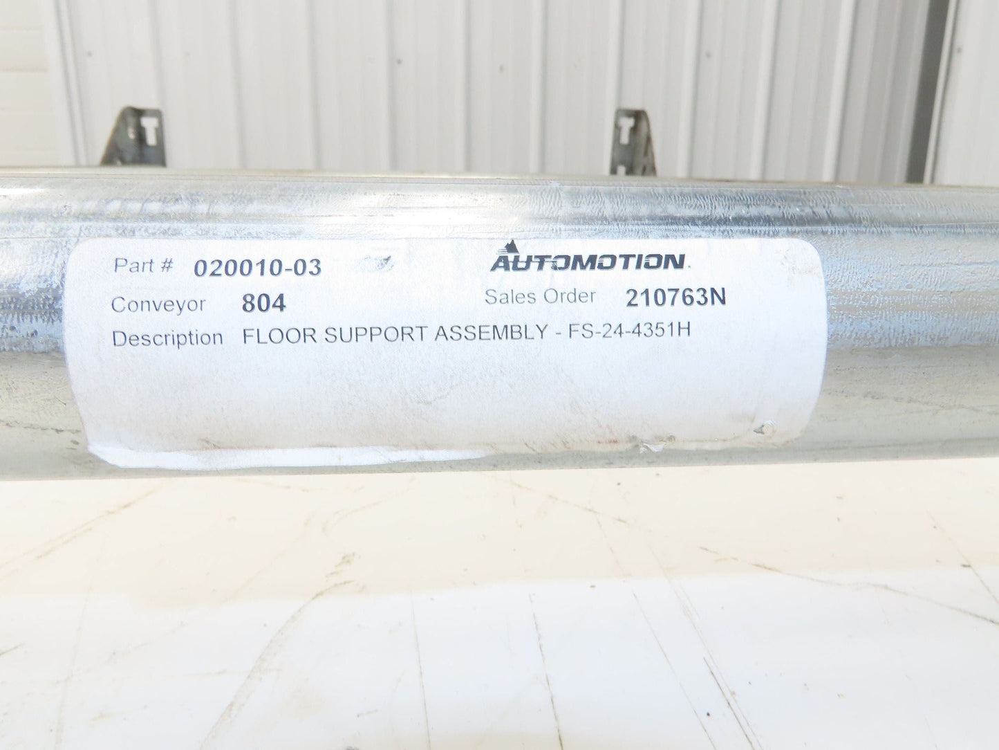 Automotion 24"W Conveyor Leg Stationary Floor Support 43" to 51"H Galvanized