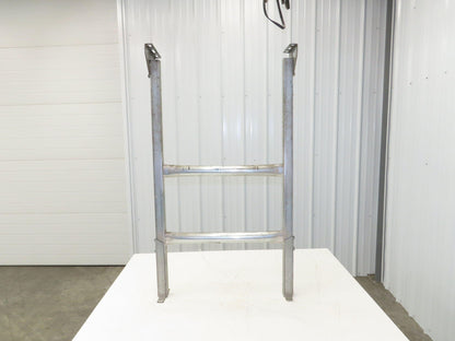 Automotion 24"W Conveyor Leg Stationary Floor Support 43" to 51"H Galvanized