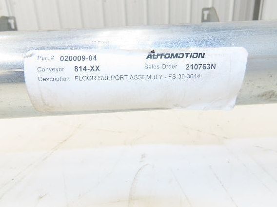 Automotion 30"W Conveyor Leg Stationary Floor Support 36" to 44"H Galvanized