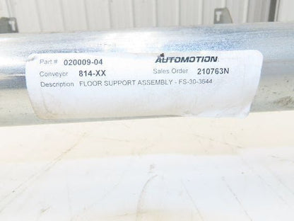 Automotion 30"W Conveyor Leg Stationary Floor Support 36" to 44"H Galvanized