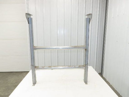 Automotion 30"W Conveyor Leg Stationary Floor Support 36" to 44"H Galvanized
