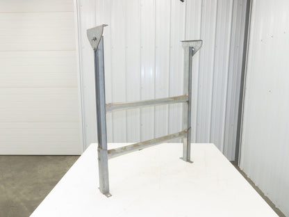 Automotion 30"W Conveyor Leg Stationary Floor Support 36" to 44"H Galvanized