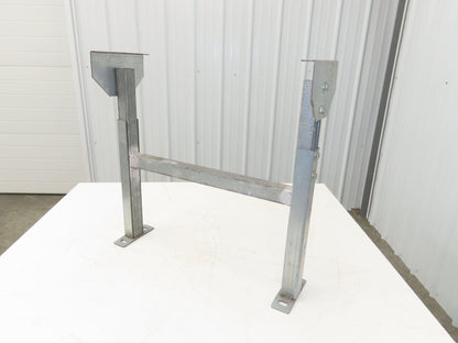 Automotion 24"W Conveyor Leg Stationary Floor Support 23" to 36"H Galvanized