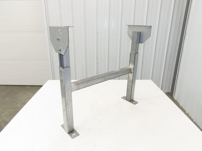 Automotion 24"W Conveyor Leg Stationary Floor Support 23" to 36"H Galvanized