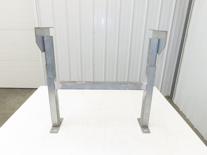 Automotion 24"W Conveyor Leg Stationary Floor Support 23" to 36"H Galvanized