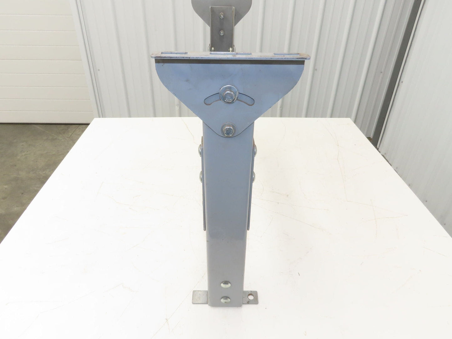 Automotion 30"W Conveyor Leg Stationary Floor Support 22" to 30"H Gray